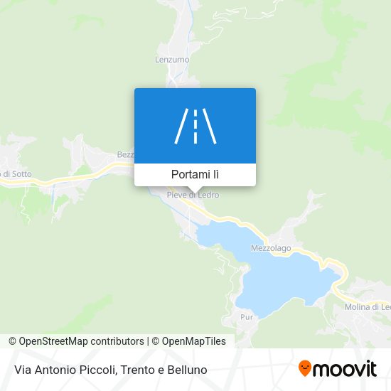 Mappa Via Antonio Piccoli