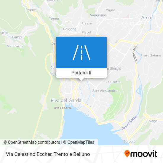 Mappa Via Celestino Eccher