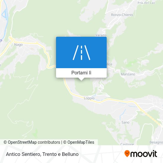 Mappa Antico Sentiero