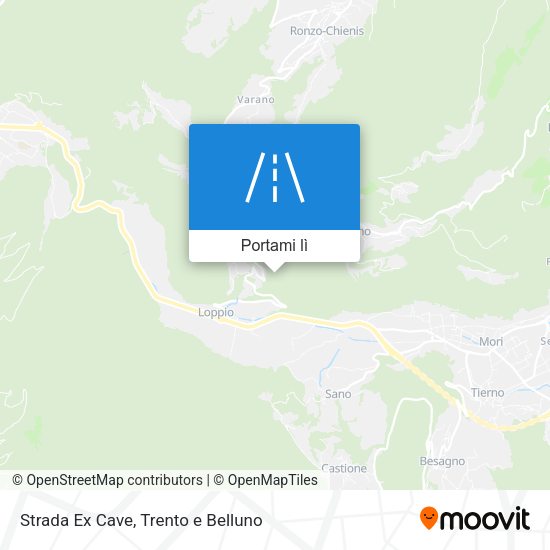 Mappa Strada Ex Cave