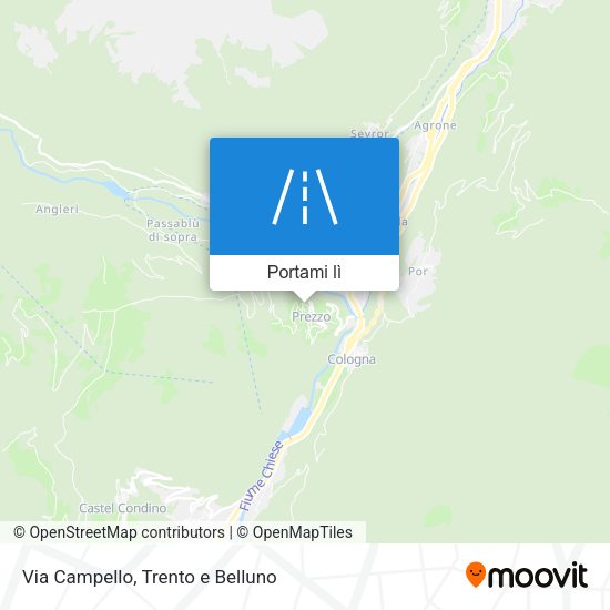 Mappa Via Campello