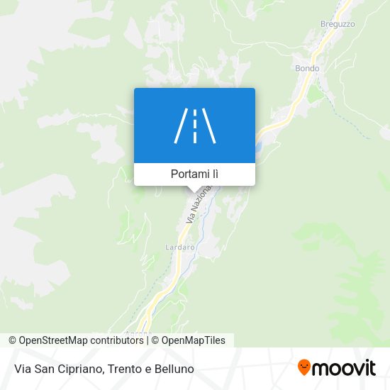 Mappa Via San Cipriano