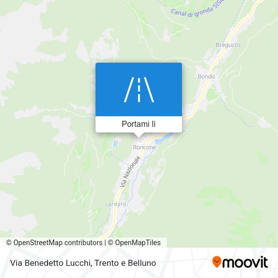 Mappa Via Benedetto Lucchi