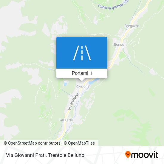 Mappa Via Giovanni Prati