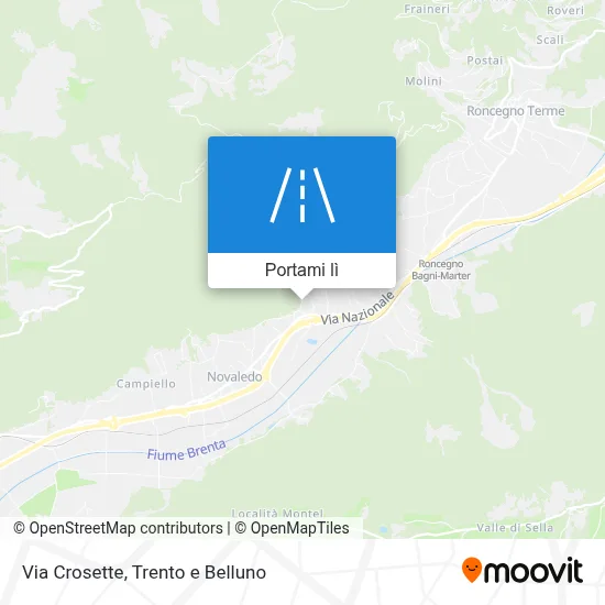 Mappa Via Crosette