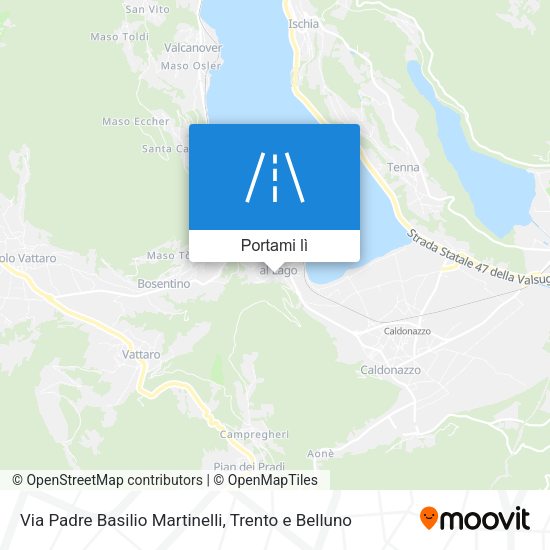 Mappa Via Padre Basilio Martinelli