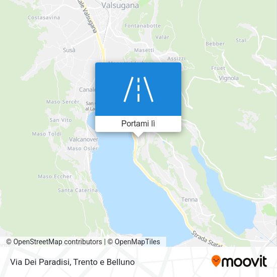 Mappa Via Dei Paradisi