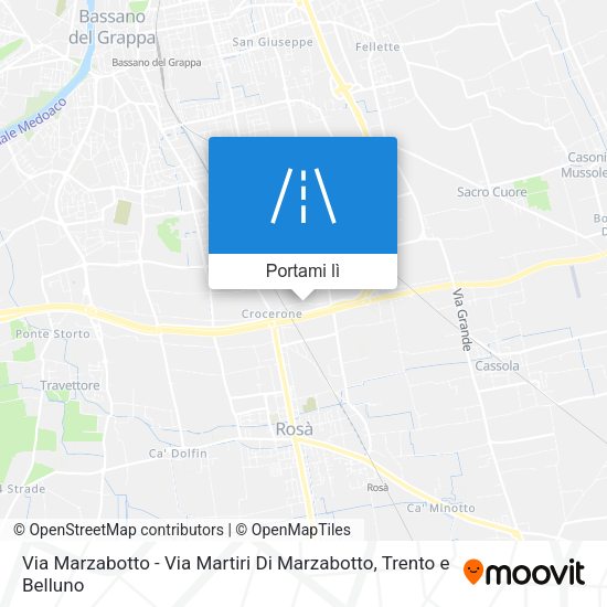 Mappa Via Marzabotto - Via Martiri Di Marzabotto