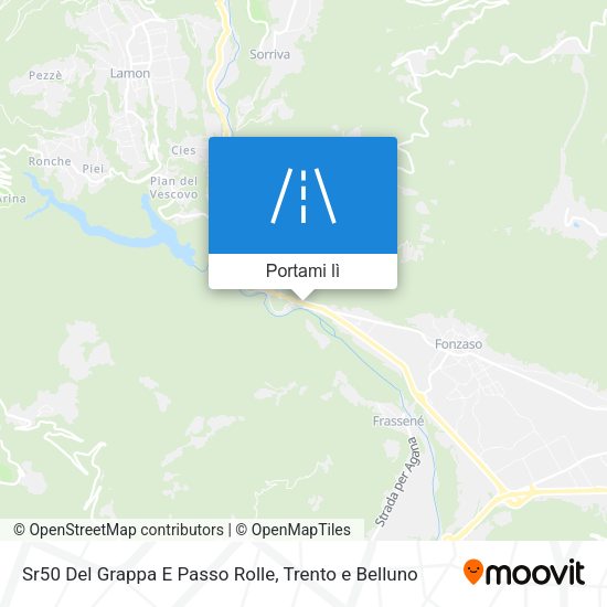 Mappa Sr50 Del Grappa E Passo Rolle