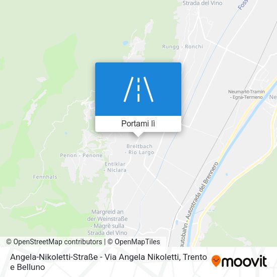 Mappa Angela-Nikoletti-Straße - Via Angela Nikoletti