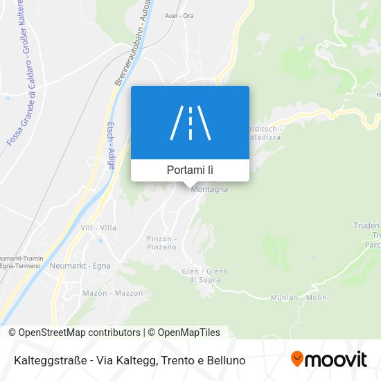 Mappa Kalteggstraße - Via Kaltegg