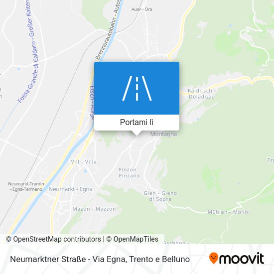 Mappa Neumarktner Straße - Via Egna