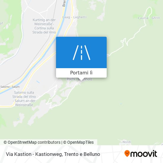 Mappa Via Kastion - Kastionweg