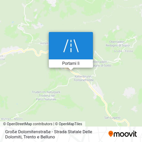 Mappa Große Dolomitenstraße - Strada Statale Delle Dolomiti