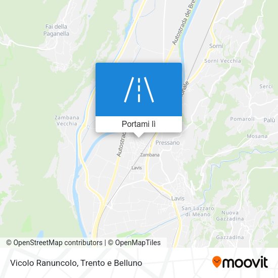 Mappa Vicolo Ranuncolo