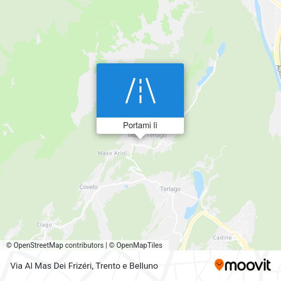 Mappa Via Al Mas Dei Frizéri