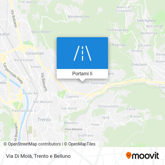 Mappa Via Di Moià