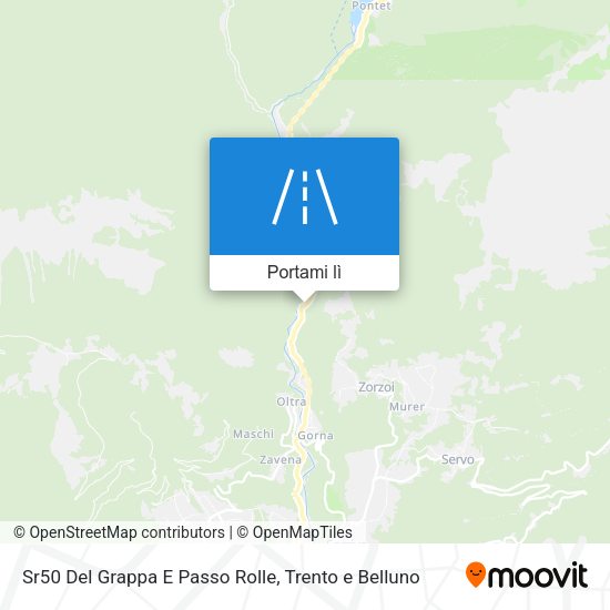 Mappa Sr50 Del Grappa E Passo Rolle