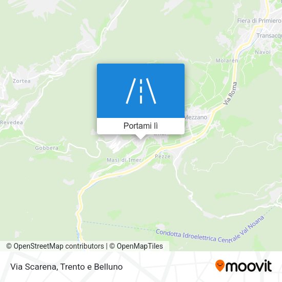 Mappa Via Scarena