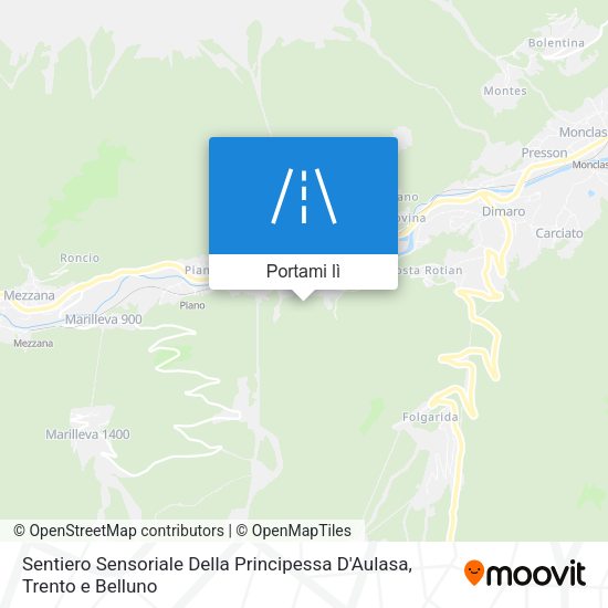 Mappa Sentiero Sensoriale Della Principessa D'Aulasa