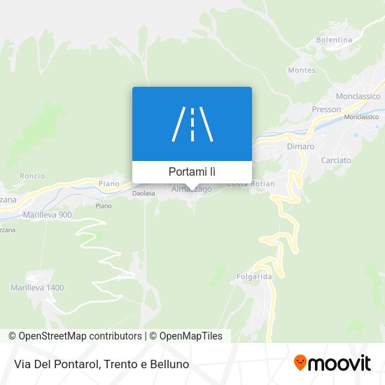 Mappa Via Del Pontarol