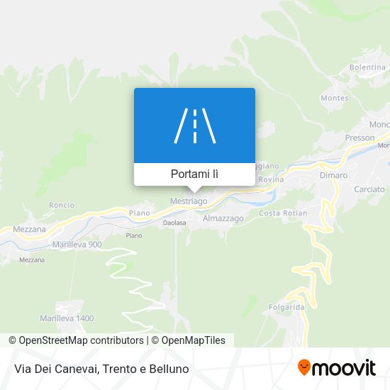 Mappa Via Dei Canevai