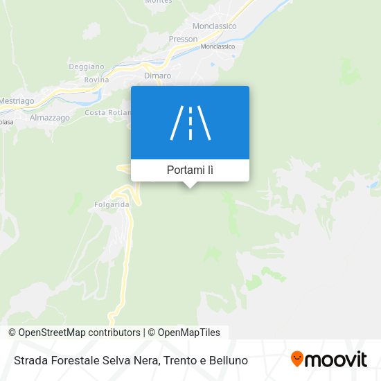 Mappa Strada Forestale Selva Nera
