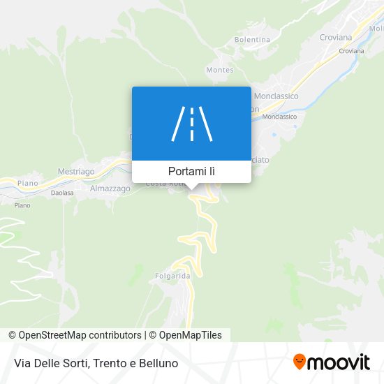 Mappa Via Delle Sorti