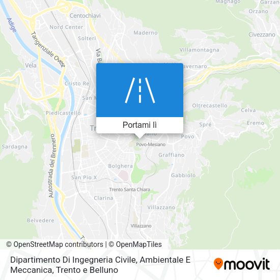 Mappa Dipartimento Di Ingegneria Civile, Ambientale E Meccanica