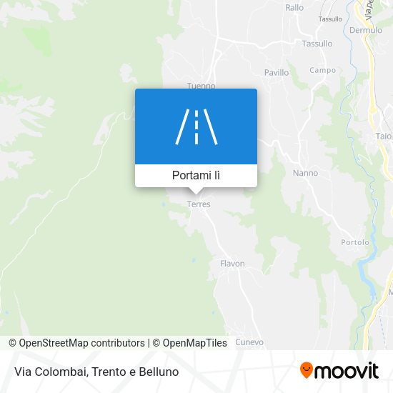 Mappa Via Colombai