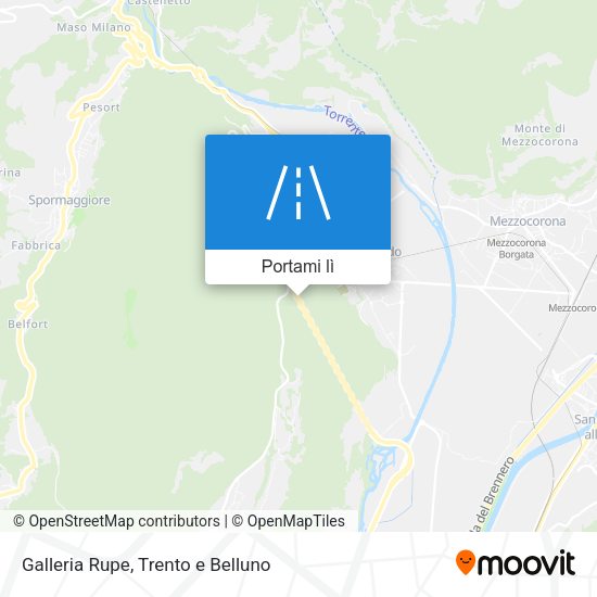 Mappa Galleria Rupe