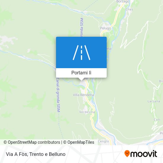 Mappa Via A Fòs