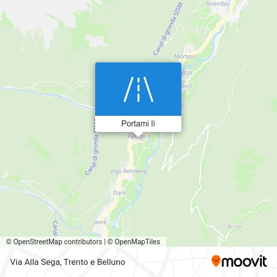 Mappa Via Alla Sega