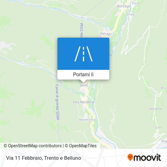 Mappa Via 11 Febbraio