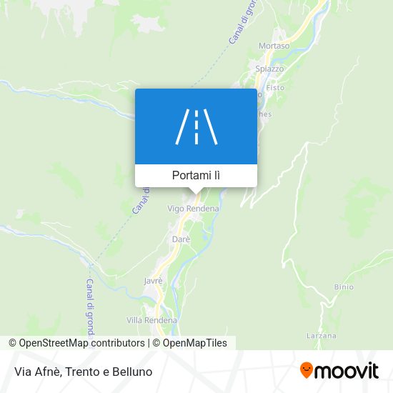Mappa Via Afnè
