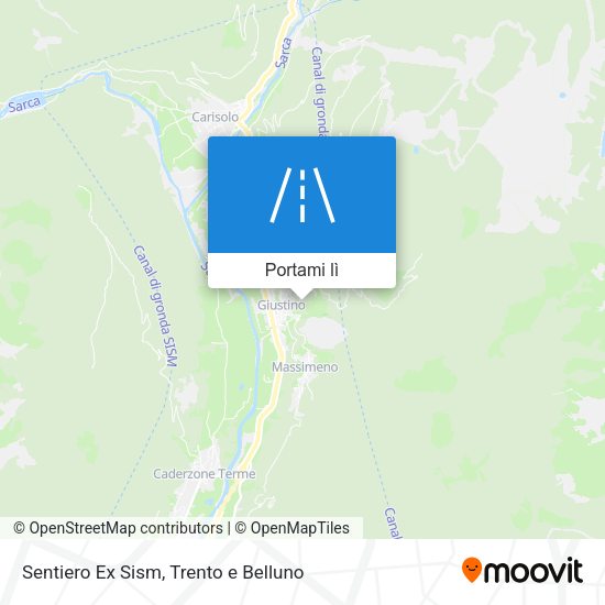 Mappa Sentiero Ex Sism