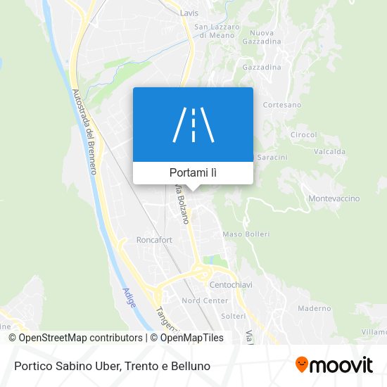 Mappa Portico Sabino Uber