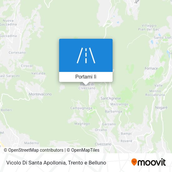 Mappa Vicolo Di Santa Apollonia