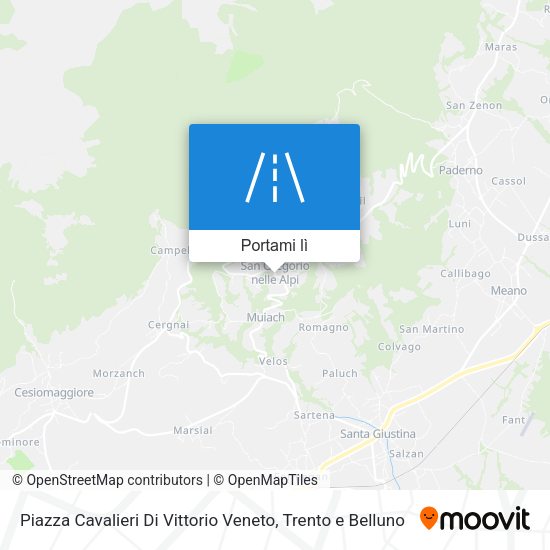 Mappa Piazza Cavalieri Di Vittorio Veneto
