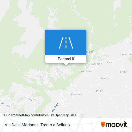 Mappa Via Delle Marianne