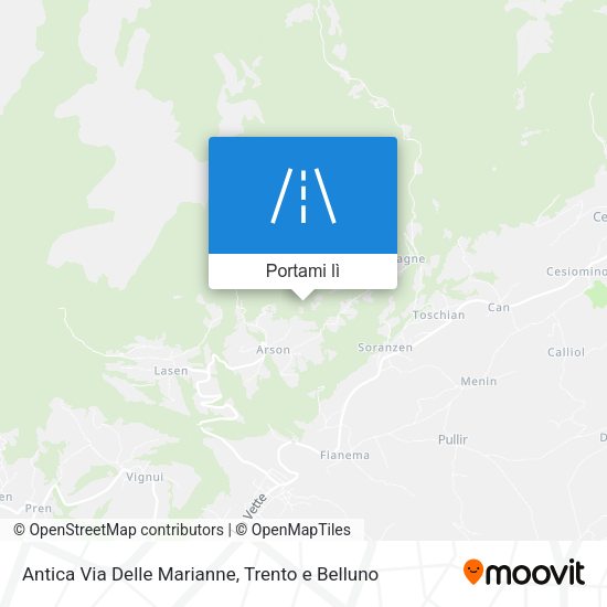 Mappa Antica Via Delle Marianne