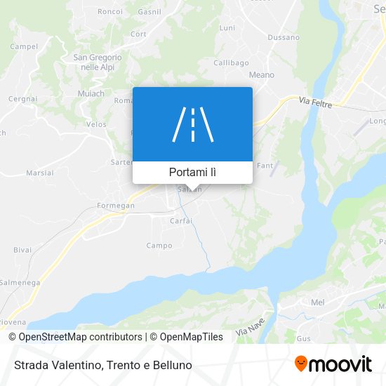 Mappa Strada Valentino