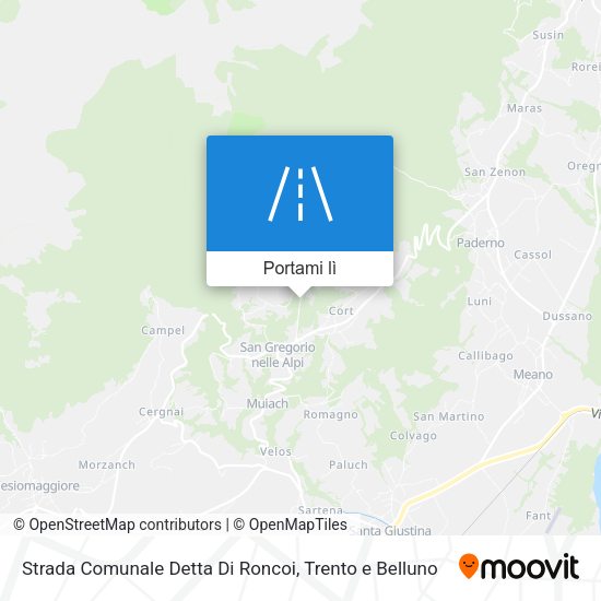 Mappa Strada Comunale Detta Di Roncoi