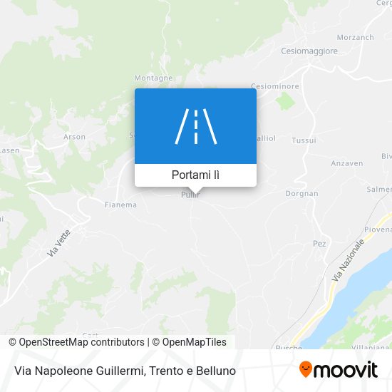 Mappa Via Napoleone Guillermi
