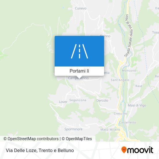 Mappa Via Delle Loze