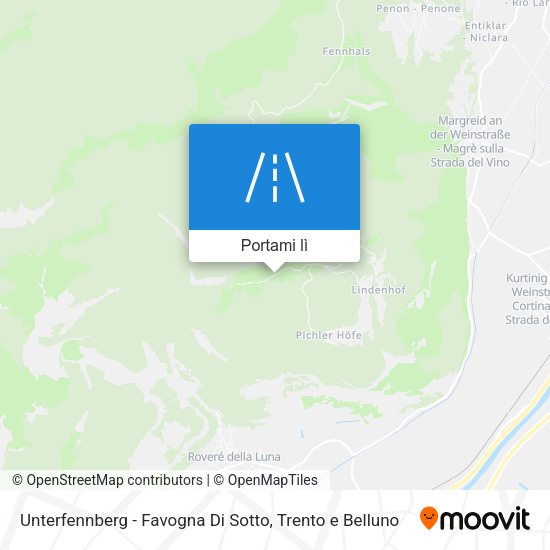 Mappa Unterfennberg - Favogna Di Sotto