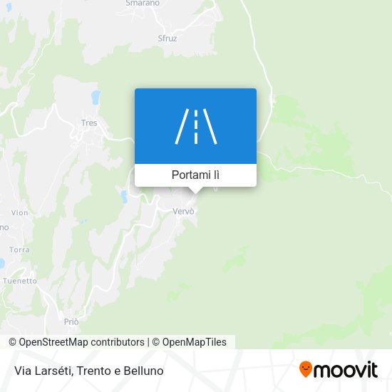 Mappa Via Larséti