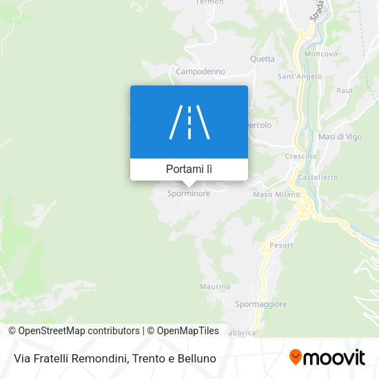 Mappa Via Fratelli Remondini
