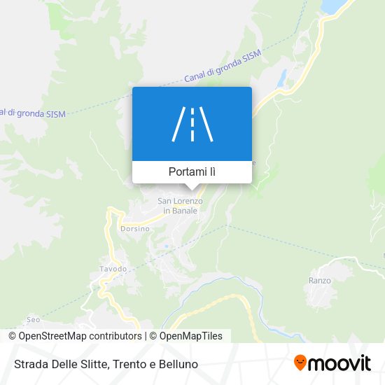 Mappa Strada Delle Slitte