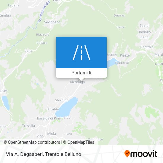 Mappa Via A. Degasperi